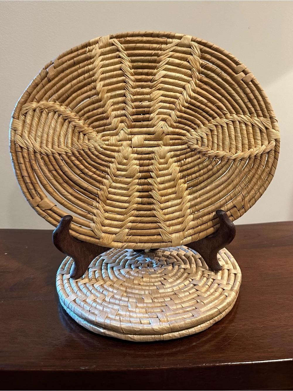 Trivets • set of 3 • woven, natural materials